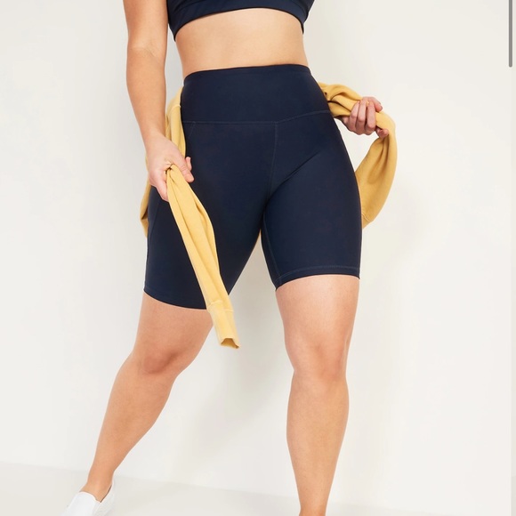 Old Navy Shorts Old Navy High Waist Compression Biker Shorts Navy